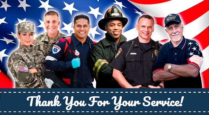 Special Property First Responders & Military Discounts